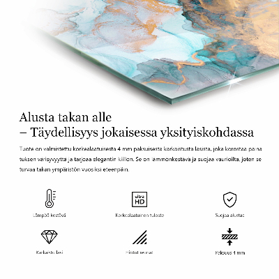 Glass hearth for log burner hexagonal Arrangement of mosaic decorations