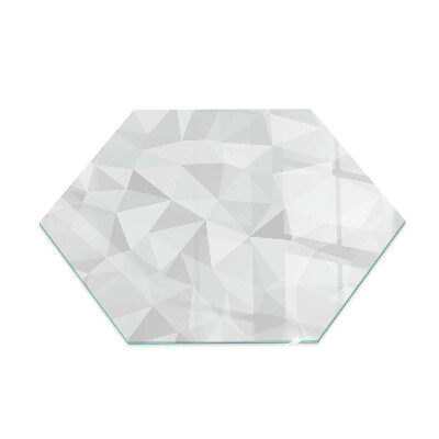 Glass hearth for log burner hexagonal Geometric abstraction in shapes