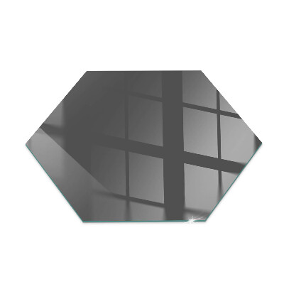 Glass hearth plate hexagonal Color Gray-brown