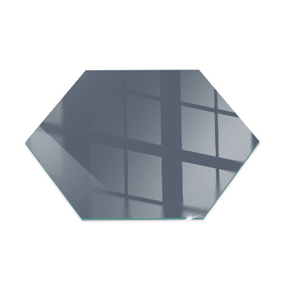 Glass hearth pad hexagonal Color Dark Blue