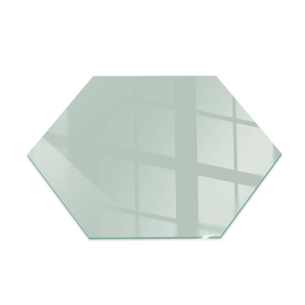 Glass hearth plate hexagonal Color Light Green