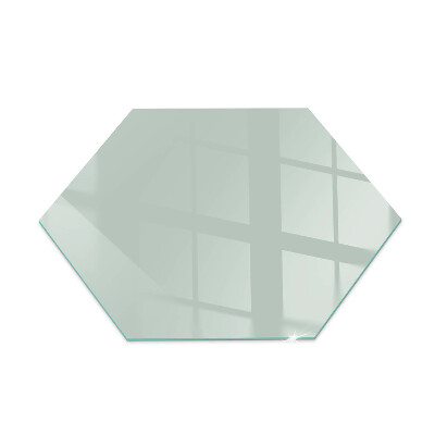 Glass hearth plate hexagonal Color Light Green