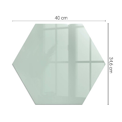 Glass hearth plate hexagonal Color Light Green