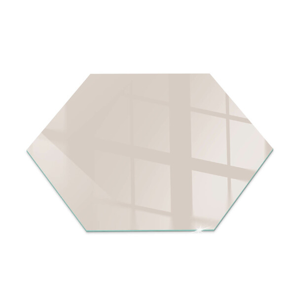 Glass hearth pad hexagonal Color Pale Pink