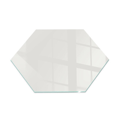 Glass hearth for log burner hexagonal Color Gray