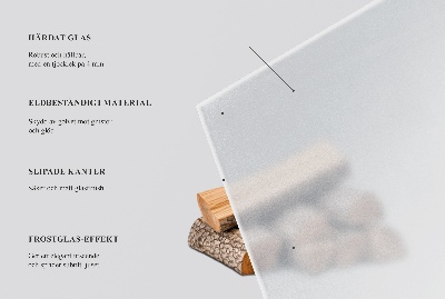 Fireplace base Semi-transparent hexagonal