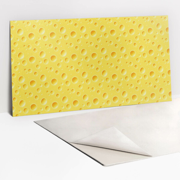 Pvc wall panel Yellow cheese with holes