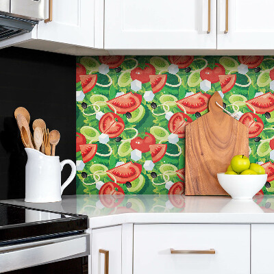 Wall paneling Colorful vegetables