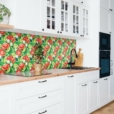 Wall paneling Colorful vegetables