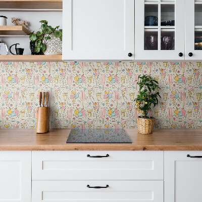 Wall paneling Colorful ice cream