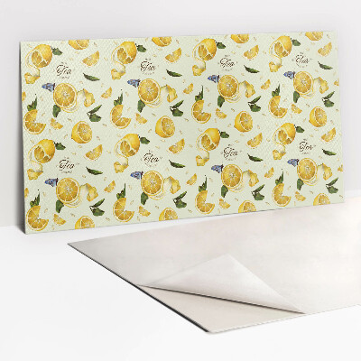 Pvc wall panel Yellow lemon slices