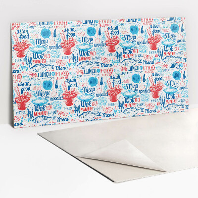 Panel wall covering Cartoon food motif