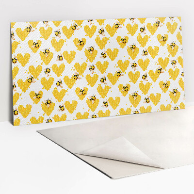 Bathroom wall panel Bee with honeycomb