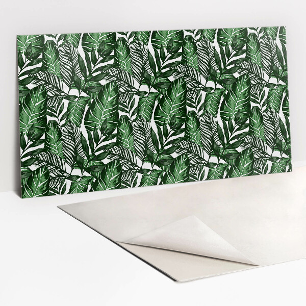 Tv wall panel Green leaves