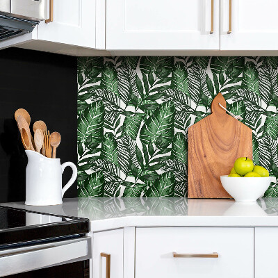 Tv wall panel Green leaves