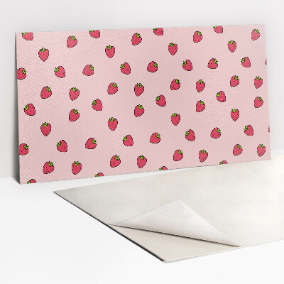 Decorative wall panel Strawberries