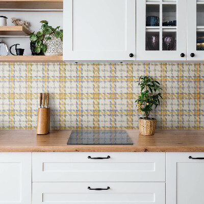 Tv wall panel Abstract yellow lines