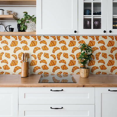 Panel wall covering Cartoon croissant