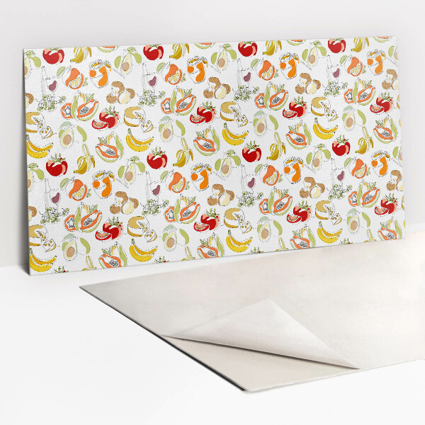 Bathroom wall panel Fruits and vegetables