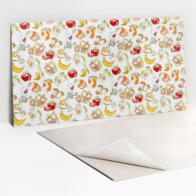 Bathroom wall panel Fruits and vegetables