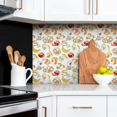 Bathroom wall panel Fruits and vegetables