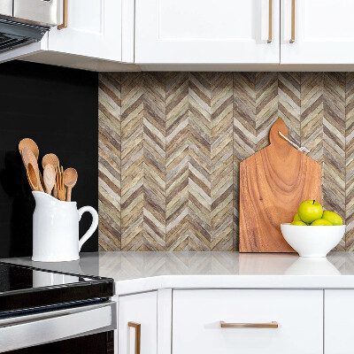 Tv wall panel Herringbone-shaped boards