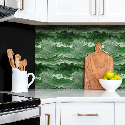 Wall panel Green marble motif