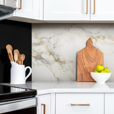 Bathroom wall panel Elegant marble and gold