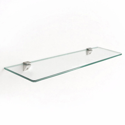 Bathroom mirror wall shelf transparent