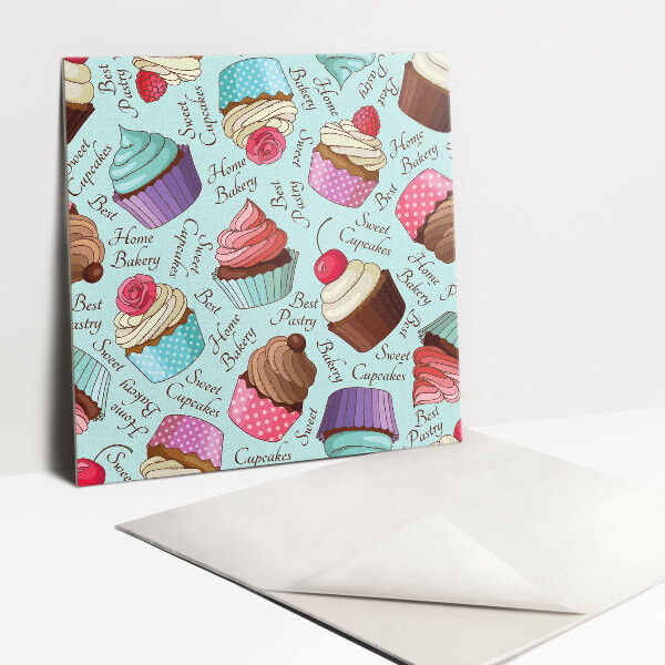 Vinyl tiles Colorful muffins