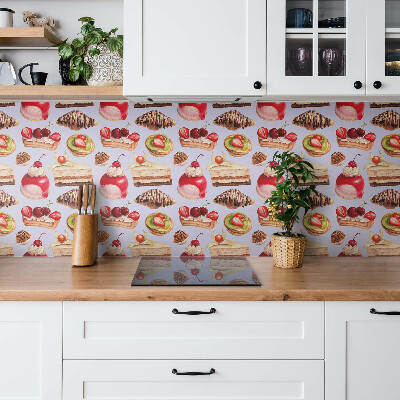 Vinyl tiles wall Cartoon dessert