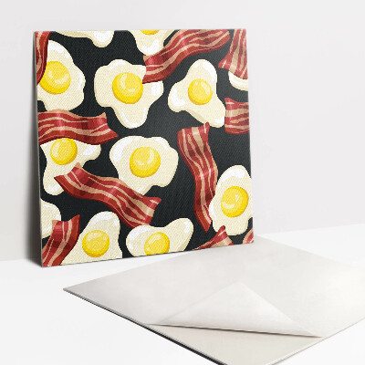 Pvc wall panels Bacon and eggs