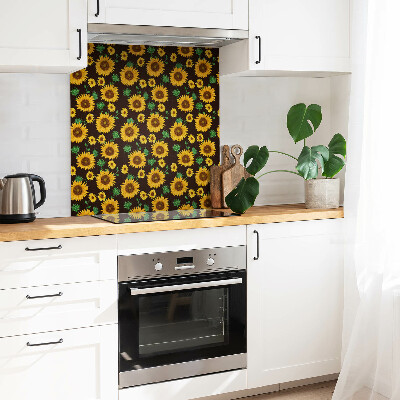 Self adhesive vinyl tiles Yellow sunflowers