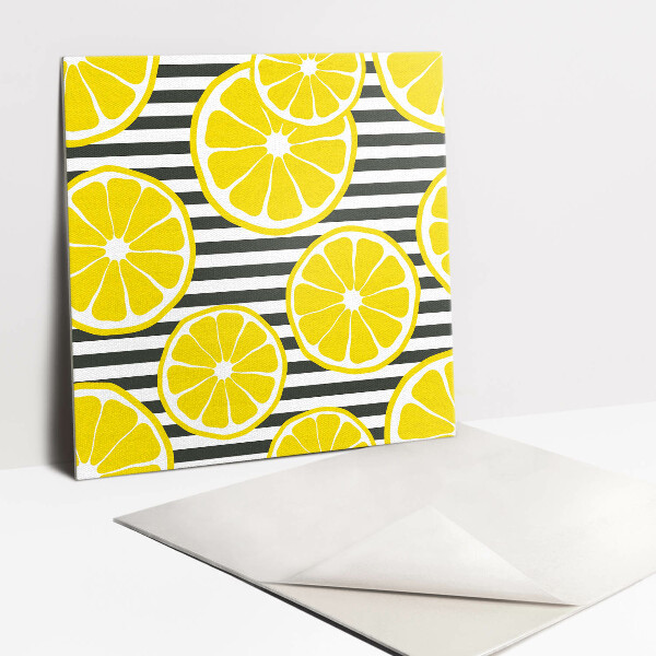 Pvc wall panels Cartoon lemon slices