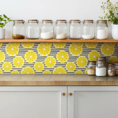 Pvc wall panels Cartoon lemon slices