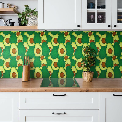 Vinyl tiles Green cartoon avocado