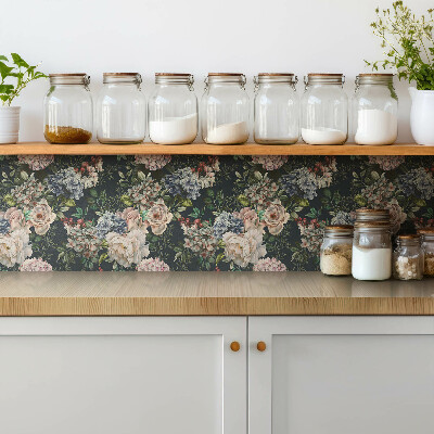 Vinyl flooring tiles Colorful flowers