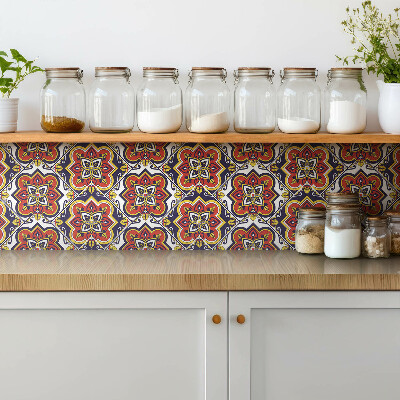 Pvc wall panels Portuguese tile motif