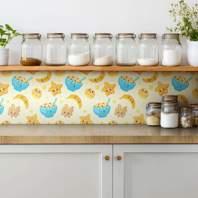 Vinyl tiles wall Cartoon sweets