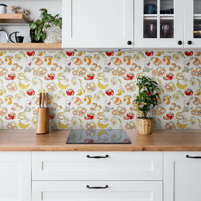 Self adhesive vinyl floor tiles Fruits and vegetables