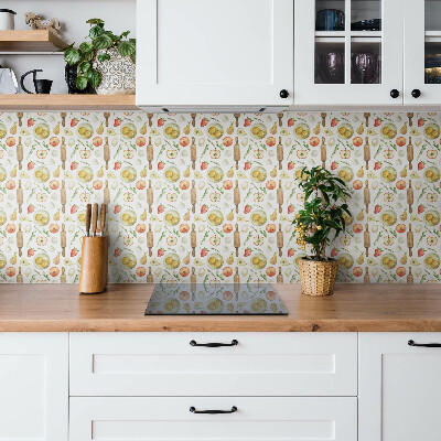 Vinyl tiles Apple and pear fruits