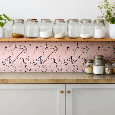 Vinyl tiles wall Cartoon pink marble