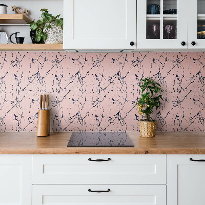 Vinyl tiles wall Cartoon pink marble