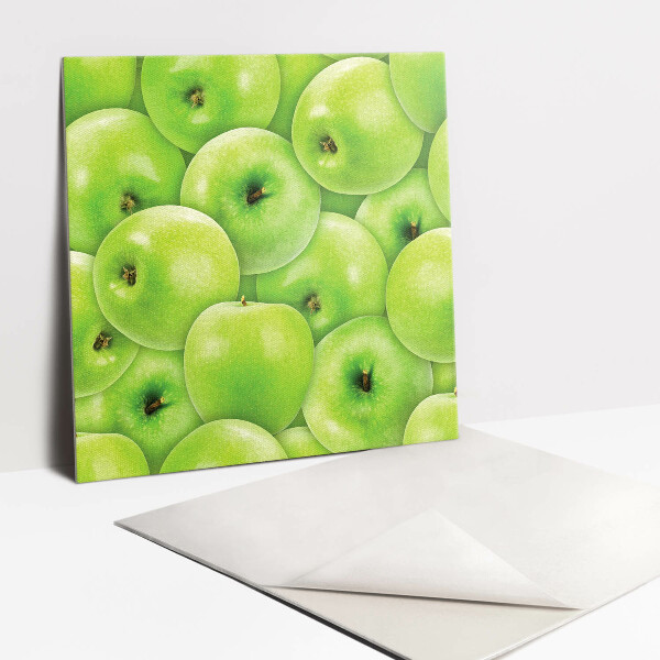 Pvc wall panels Green apples