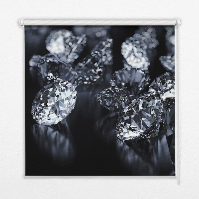 Fabric roller blind Diamonds and sparkle