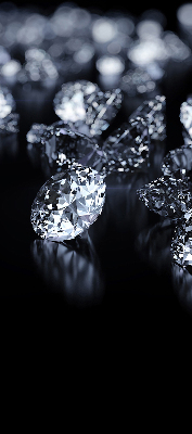 Fabric roller blind Diamonds and sparkle