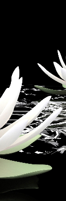 Roller blind for large window Water lilies on the surface