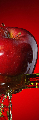 Fabric roller blind Red apple in the depths