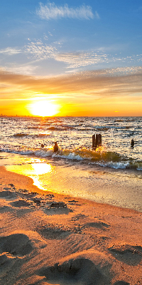 Roller blind for large window Sunset and colors