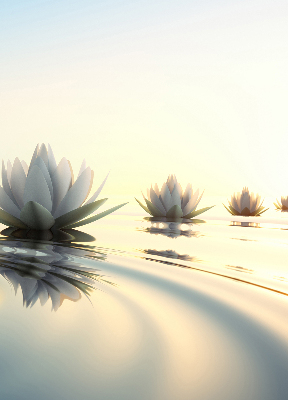 Fabric roller blind Water lilies